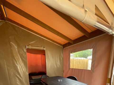 TENTE TOILE ET BOIS 5 personnes - Sahari Lodge 2chambres - sans sanitaires - 19m² 2/5 pers