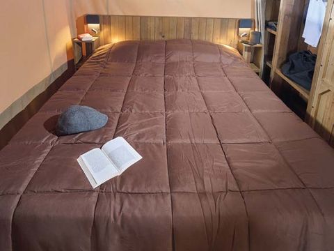 Tente en toile et en bois 5 personnes - Kabane Lodge 34 m²