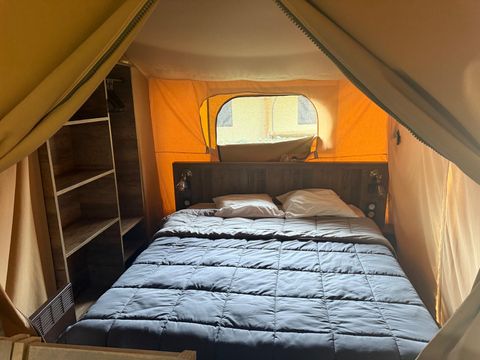 Tente en toile et en bois 5 personnes - Kabane Lodge 34 m²