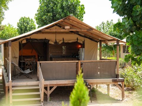 TENTE TOILE ET BOIS 6 personnes - Kabane Lodge 46 m²