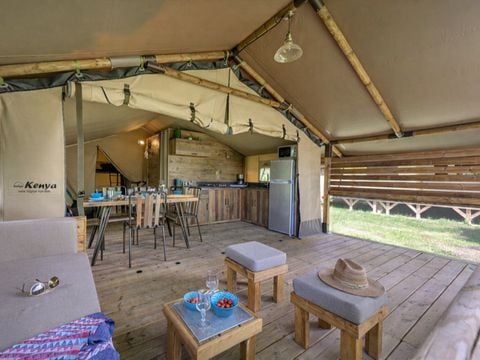 TENTE TOILE ET BOIS 6 personnes - Kabane Lodge 46 m²