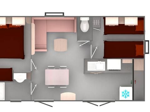 MOBILHOME 4 personnes - Confort 2 chambres - Evo29