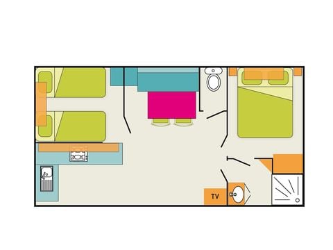 MOBILHOME 5 personnes - OASIS Confort 4/5 pers