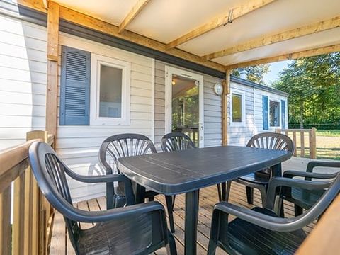 MOBILHOME 6 personnes - Comfort | 3 Ch. | 6 Pers. | Terrasse surélevée