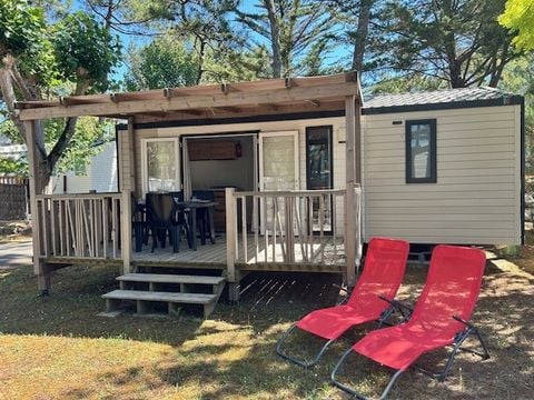 MOBILHOME 4 personnes - BAHIA 2023 - 29m²  2 chambres avec terrasse bois couverte - LAVE VAISSELLE inclus
