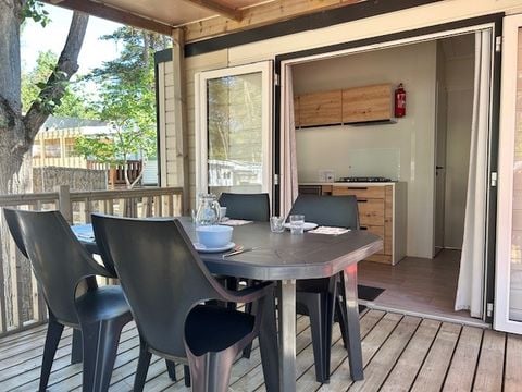 MOBILHOME 4 personnes - BAHIA 2023 - 29m²  2 chambres avec terrasse bois couverte - LAVE VAISSELLE inclus
