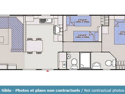 MOBILHOME 6 personnes - Excellence 2 chambres