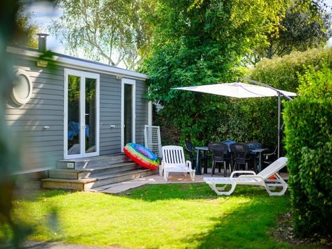 MOBILHOME 5 personnes - COTTAGE CONFORT 2 ch. 4/5 pers. - 30m2 - terrasse parasol 5 pers
