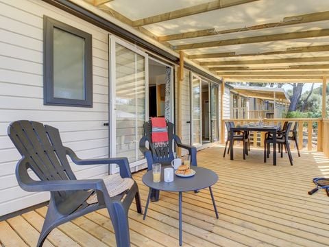 Mobilhome 6 personnes - Comfort XL | 2 Ch. | 4/6 Pers. | Terrasse surélevée | Clim.