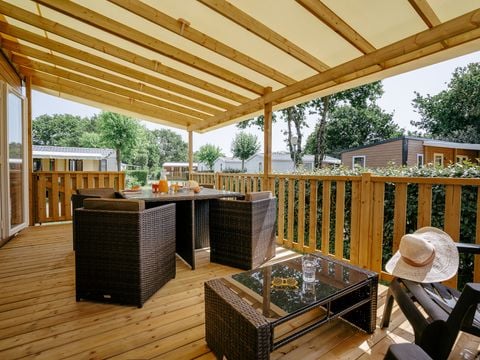 Mobilhome 6 personnes - Premium Exclusive | 2 Ch. | 4/6 Pers. | Terrasse Lounge | Clim. | TV