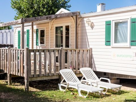 Mobilhome 6 personnes - Classic XL | 3 Ch. | 6 Pers. | Terrasse surélevée | Clim.