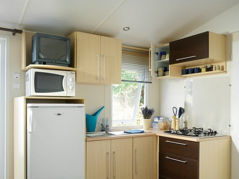 Mobilhome 6 personnes - Classic XL | 3 Ch. | 6 Pers. | Terrasse surélevée | Clim.