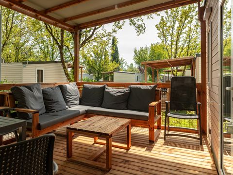 MOBILHOME 6 personnes - Mobil-home | Premium | 3 Ch. | 6 Pers. | Terrasse Lounge | Clim.
