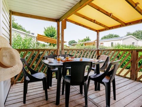 Mobilhome 4 personnes - Mobil-home | Comfort XL | 2 Ch. | 4 Pers. | Terrasse surélevée