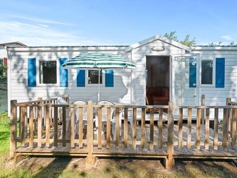 Bungalow 6 personnes - Mobil-home | Classic | 3 Ch. | 6 Pers. | Terrasse surélevée non couverte | 2 SDB