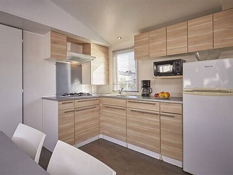 Bungalow 5 personnes - Mobil-home | Comfort | 2 Ch. | 5 Pers. | Terrasse surélevée | Clim.