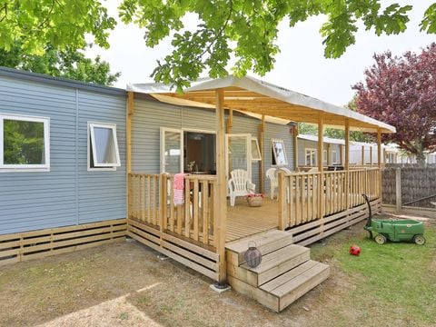 Bungalow 5 personnes - Mobil-home | Comfort | 2 Ch. | 5 Pers. | Terrasse surélevée | Clim.