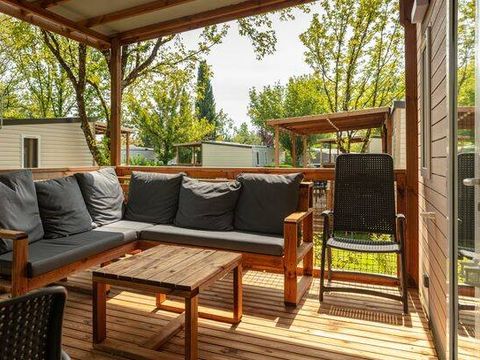 MOBILHOME 6 personnes - Mobil-home | Premium | 3 Ch. | 6 Pers. | Terrasse Lounge | Clim. | TV