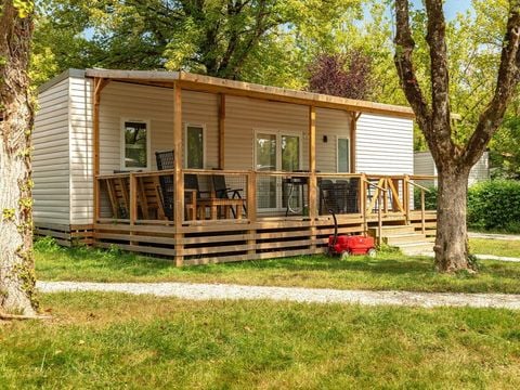 MOBILHOME 8 personnes - Mobil-home | Premium | 4 Ch. | 8 Pers. | Terrasse Lounge | Outdoor kitchen | 2 SDB | Clim. | TV