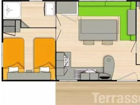 MOBILHOME 6 personnes - Eco 3 Pièces 4/6 Personnes
