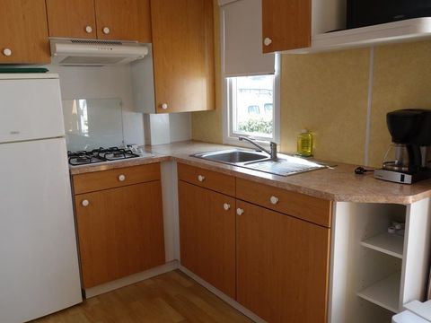 MOBILHOME 4 personnes - CAMPING ACAPULCO/ MH 2 chambres budget Terrasse bois non couverte 21-25m²