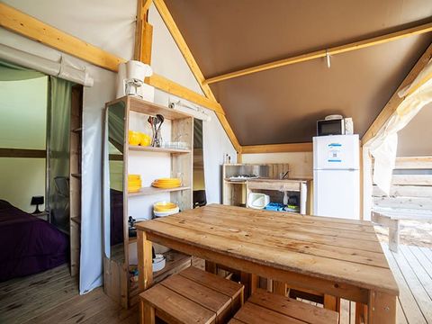 TENTE TOILE ET BOIS 4 personnes - Tente Lodge 4P