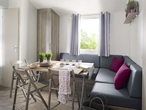 MOBILHOME 6 personnes - MOBIL-HOME 3 CHAMBRES TERRASSE SEMI COUVERTE 6 pers