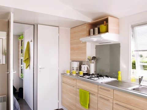 MOBILHOME 5 personnes - Résidence O'HARA PANORAMIQUE MODERN ECO-CONCU / 28m2 - 2 chambres - Terrasse semi-couverte 5/6 pers