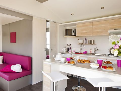 MOBILHOME 4 personnes - Résidence O'HARA PASSION ECO-Conçu 29m2 / 2 chambres - Terrasse 4 pers