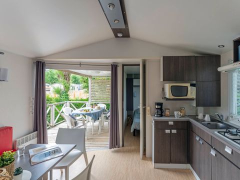 MOBILHOME 6 personnes - Résidence O'HARA PANORAMIQUE CLASSIQUE ECO-CONCU / 28m2 - 2 chambres - Terrasse semi-couverte 5/6 pers