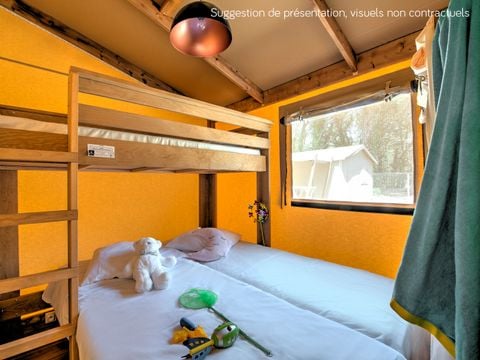 CHALET 4 personnes - Cabane Cotton Confort 32m² - 3 chambres + terrasse couverte + Quartier piéton 6 pers