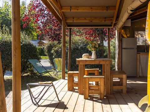 CHALET 4 personnes - Cabane Cotton Confort 32m² - 3 chambres + terrasse couverte + Quartier piéton 6 pers