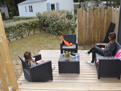 MOBILHOME 6 personnes - COTTAGE TRIO PREMIUM- TV-LAVE VAISSELLE 1/6 pers