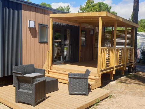 MOBILHOME 6 personnes - COTTAGE TRIO PREMIUM- TV-LAVE VAISSELLE 1/6 pers