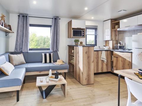 Mobilhome 4 personnes - CALIFORNIA DUO CONFORT - Lave-vaisselle - 2 chambres