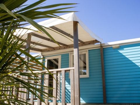 MOBILHOME 4 personnes - Cottage LITCHI - 26m² - terrasse bois semi-couverte - 2 chambres 4 pers