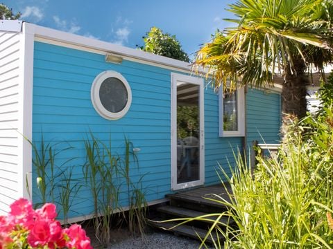 MOBILHOME 4 personnes - Cottage LITCHI - 26m² - terrasse bois semi-couverte - 2 chambres 4 pers