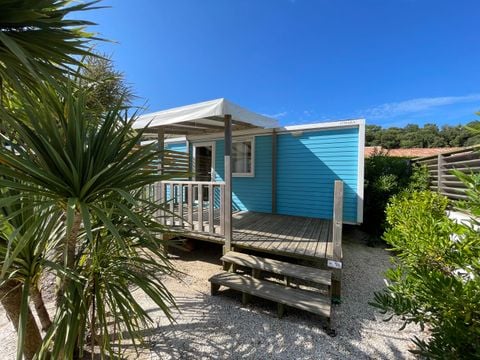 MOBILHOME 4 personnes - Cottage LITCHI - 26m² - terrasse bois semi-couverte - 2 chambres 4 pers