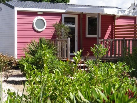 MOBILHOME 4 personnes - Cottage LITCHI - 26m² - terrasse bois semi-couverte - 2 chambres 4 pers