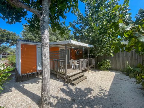 MOBILHOME 5 personnes - Cottage PITAYA - 28m² - terrasse bois semi-couverte - 2 chambres 4/5 pers