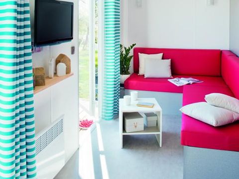 MOBILHOME 5 personnes - Cottage PITAYA - 28m² - terrasse bois semi-couverte - 2 chambres 4/5 pers