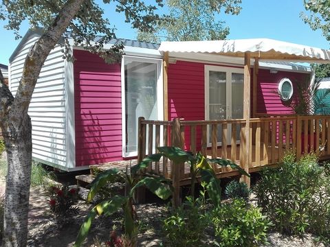 MOBILHOME 5 personnes - Cottage PITAYA - 28m² - terrasse bois semi-couverte - 2 chambres 4/5 pers