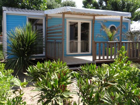 MOBILHOME 5 personnes - Cottage PITAYA - 28m² - terrasse bois semi-couverte - 2 chambres 4/5 pers