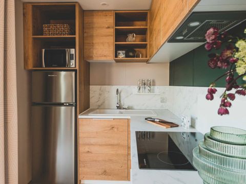 MOBILHOME 4 personnes - Cottage PREMIUM "TERRE et DUNE" - 32m² - terrasse bois semi-couverte - 2 chambres - Nouveauté 2024 4 pers