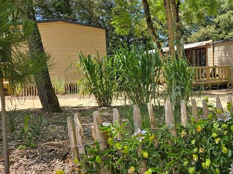 MOBILHOME 6 personnes - PREMIUM "TERRE et FORET" - 35m² -  3 chambres - terrasse couverte 23M²-Nouveauté 2024