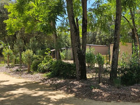 Mobilhome 6 personnes - PREMIUM "TERRE et FORET" - 35m² - 3 chambres - terrasse couverte 23M²-Nouveauté 2024