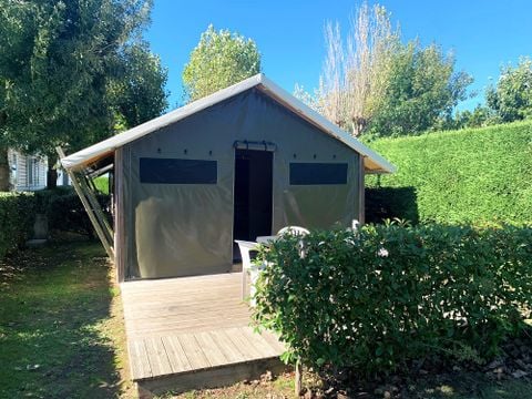 Tente en toile et en bois 4 personnes - Tente nature Cambodgia sans sanitaires