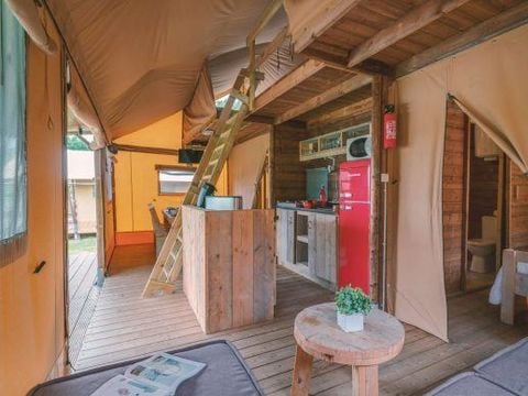 TENTE TOILE ET BOIS 8 personnes - Safari Lodge 8p