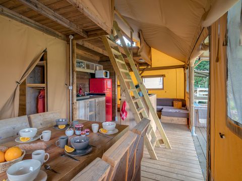 TENTE TOILE ET BOIS 8 personnes - Safari Lodge 8  personnes, Climatisée