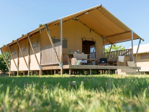 TENTE TOILE ET BOIS 6 personnes - Woody Lodge, Climatisée - 3 chambres